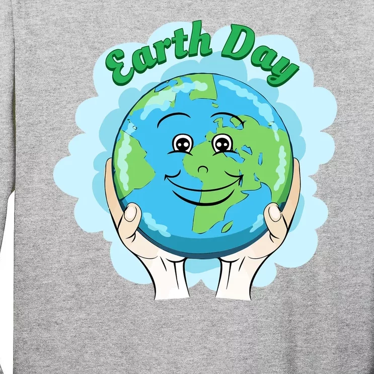 Earth Day Happy Globe Tall Long Sleeve T-Shirt