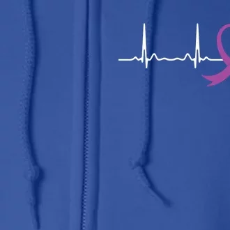 Ecg Detia Heartbeat Pulse Great Gift Detia Awareness Great Gift Full Zip Hoodie