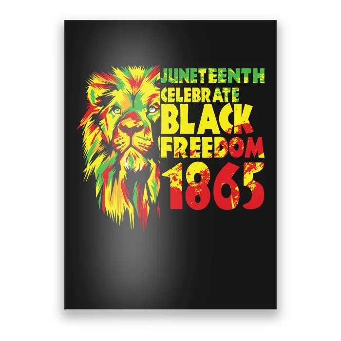 Emancipation Day Is Great With 1865 Juneteenth Celebrate Day Poster