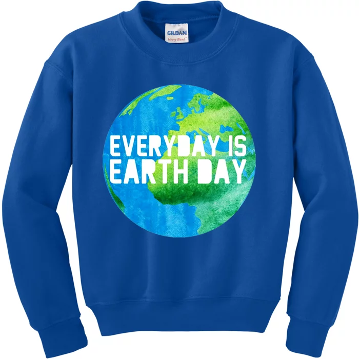 Every Day Is Earth Day 1970 Environtal Green Gift Kids Sweatshirt