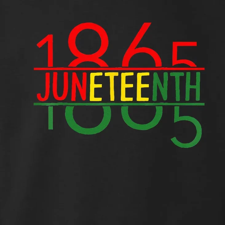 Emancipation Day Is Great With 1865 Juneteenth Flag Apparel Toddler Hoodie