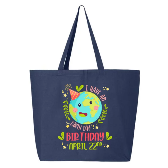 Earth Day Is My Birthday April 22nd Birthday Party Groovy Gift 25L Jumbo Tote