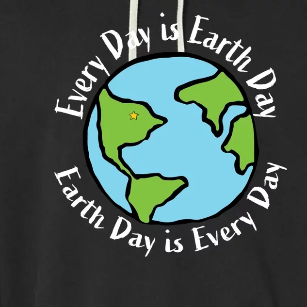 Every Day Is Earth Day World Garment-Dyed Fleece Hoodie