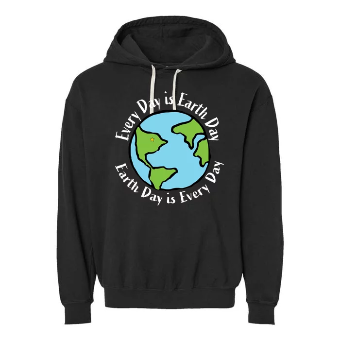 Every Day Is Earth Day World Garment-Dyed Fleece Hoodie