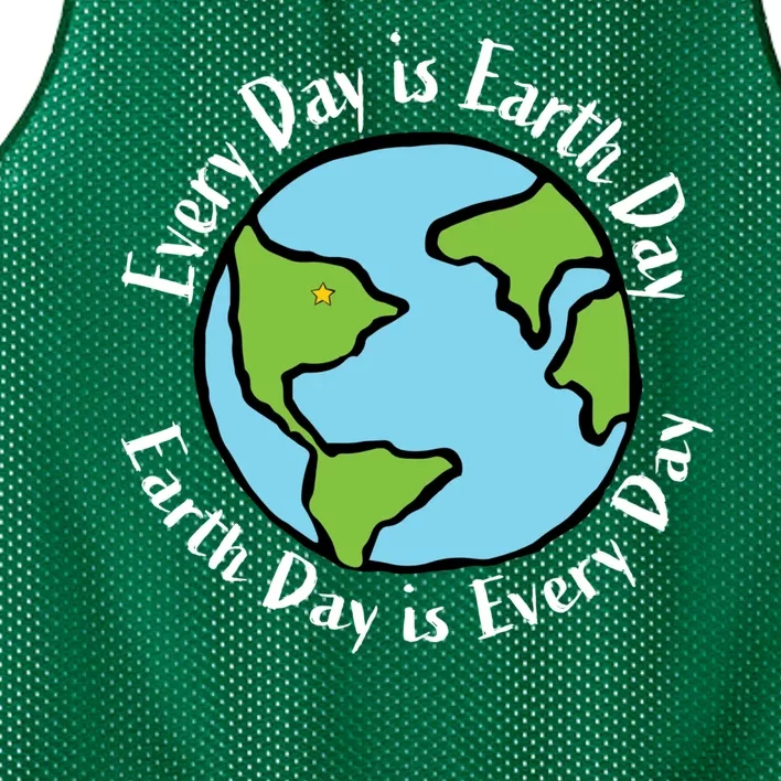 Every Day Is Earth Day World Mesh Reversible Basketball Jersey Tank