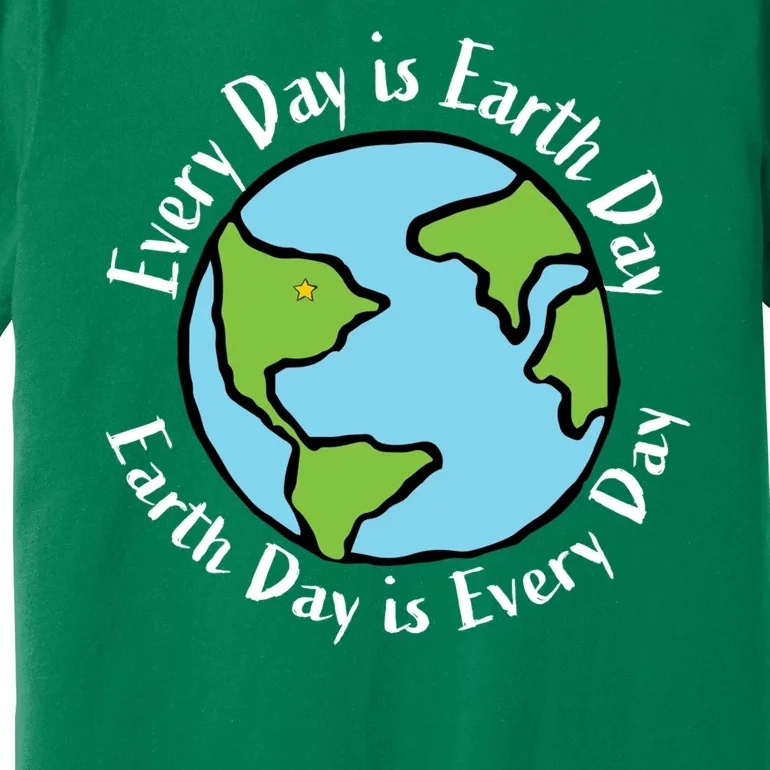 Every Day Is Earth Day World Premium T-Shirt