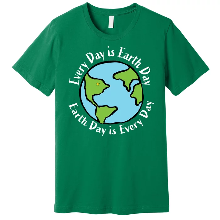 Every Day Is Earth Day World Premium T-Shirt