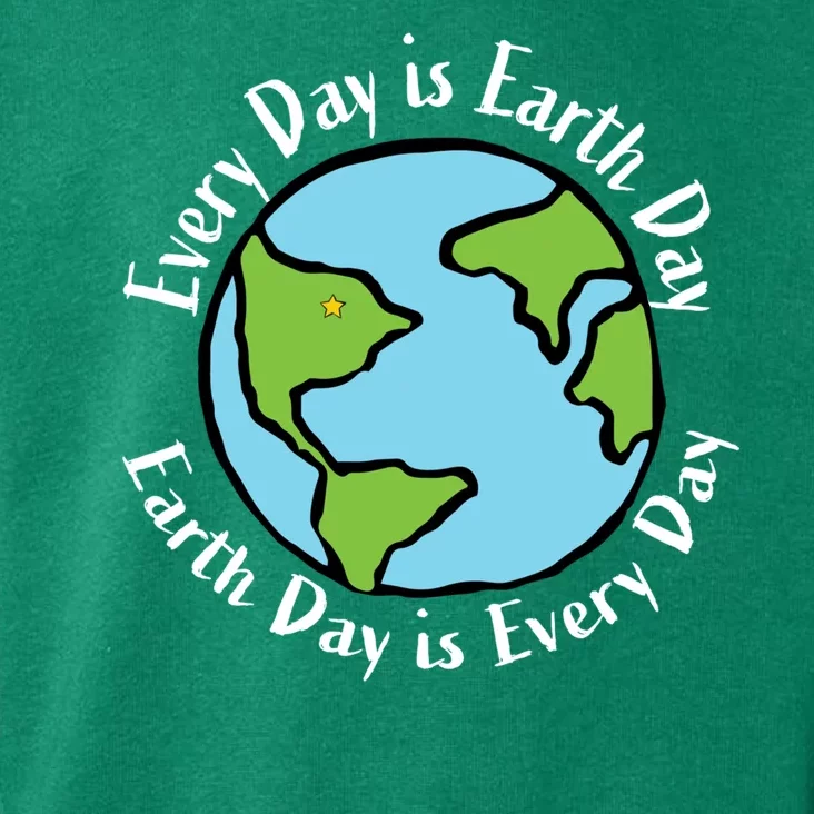 Every Day Is Earth Day World Toddler Hoodie