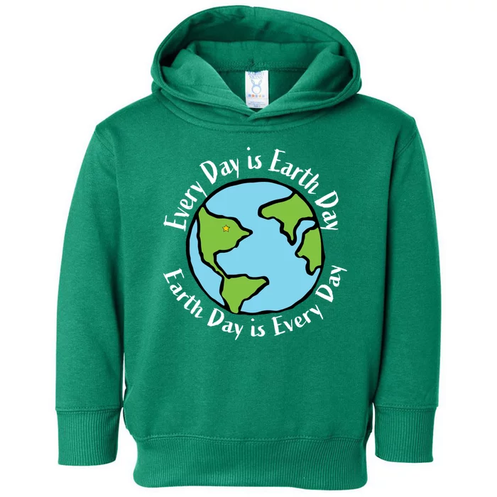 Every Day Is Earth Day World Toddler Hoodie