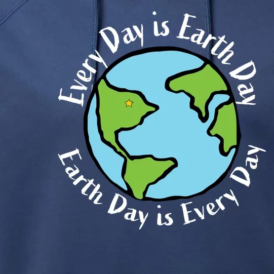 Every Day Is Earth Day World Performance Fleece Hoodie