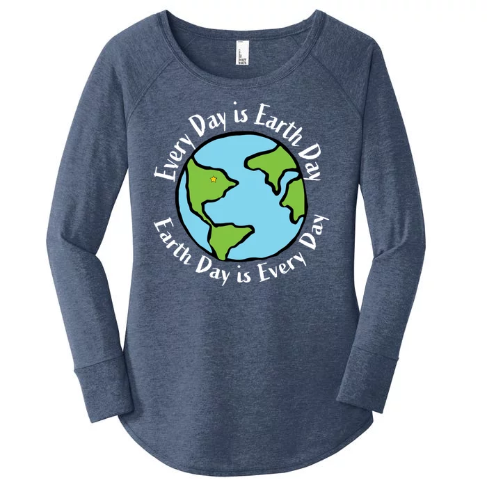 Every Day Is Earth Day World Women's Perfect Tri Tunic Long Sleeve Shirt