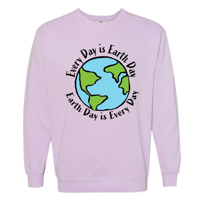 Every Day Is Earth Day World Garment-Dyed Sweatshirt