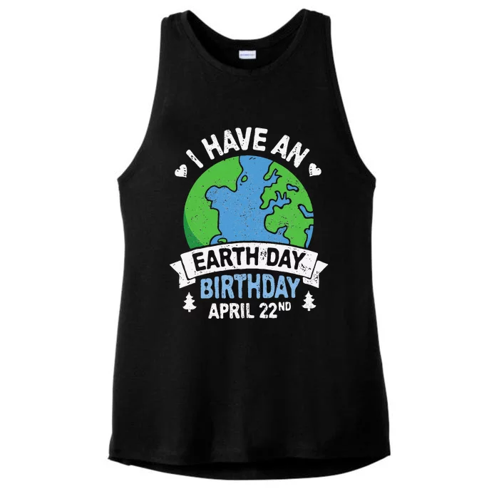 Earth Day Is My Birthday Pro Environment Party Ladies Tri-Blend Wicking Tank