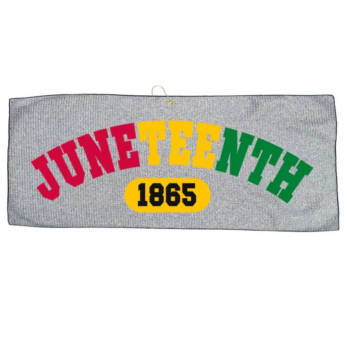 Ecipation Day Is Great With 1865 Junenth Flag Cute Gift Large Microfiber Waffle Golf Towel