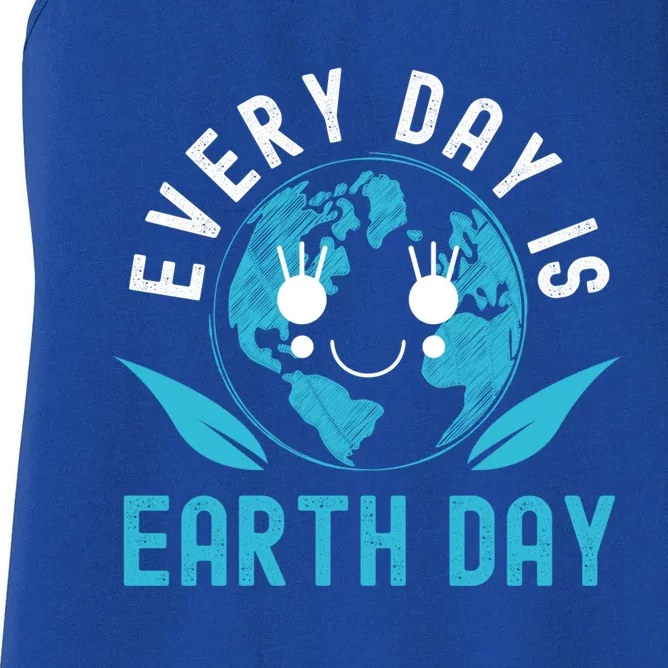 Every Day Is Earth Day Mother Earth Pro Environt Gift Women's Racerback Tank