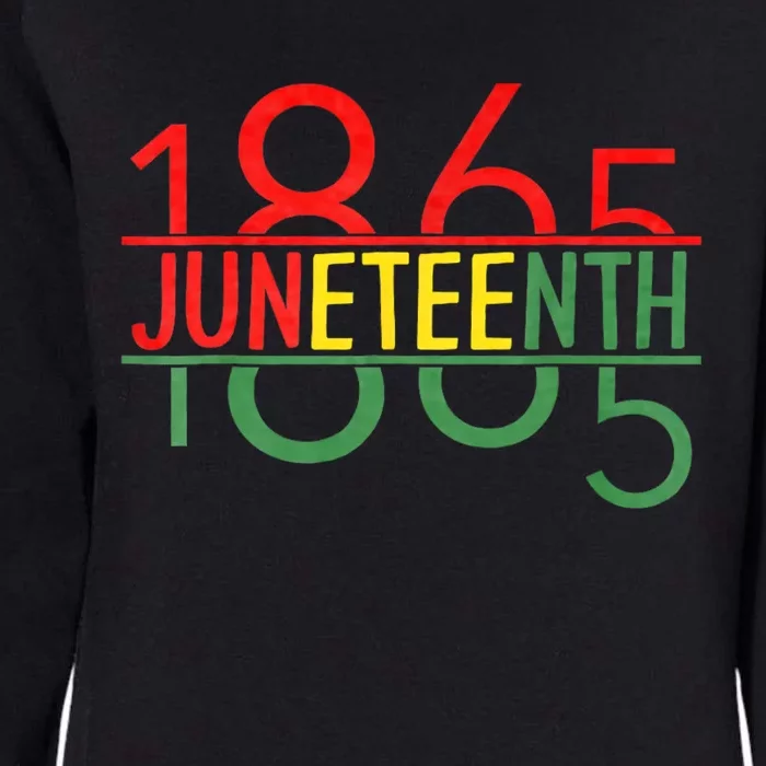 Emancipation Day Is Great With 1865 Juneteenth Flag Womens California Wash Sweatshirt