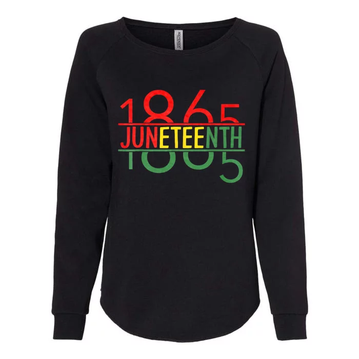 Emancipation Day Is Great With 1865 Juneteenth Flag Womens California Wash Sweatshirt