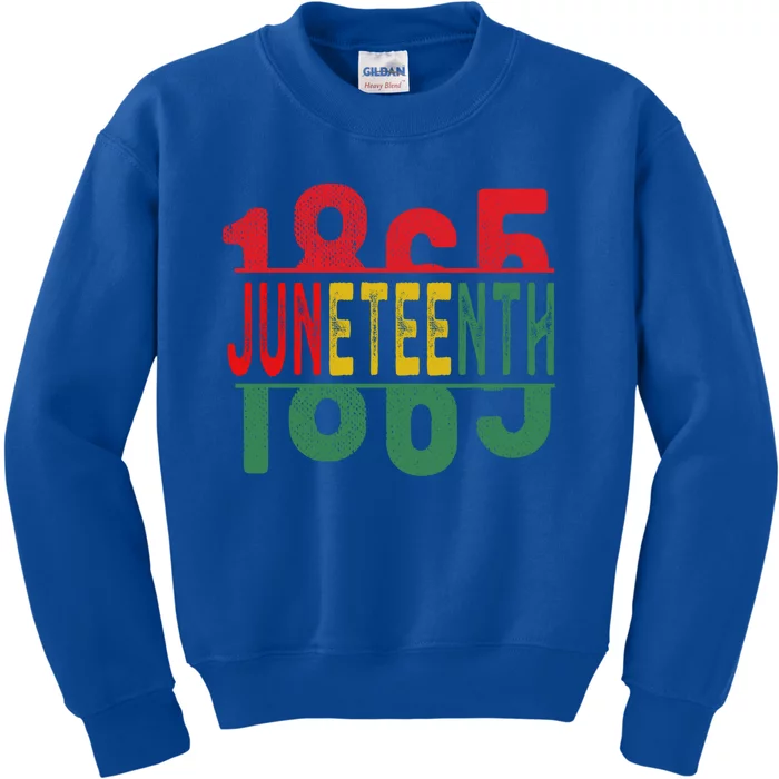 Ecipation Day Is Great With 1865 Junenth Cool Gift Kids Sweatshirt