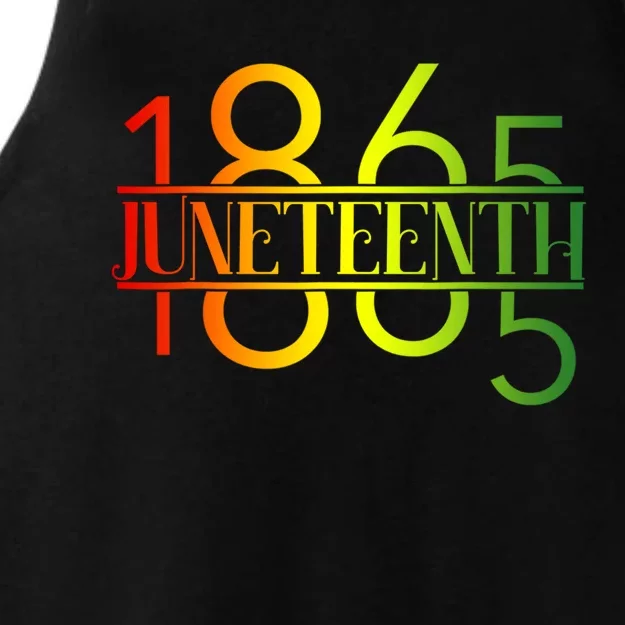 Emancipation Day Is Great With 1865 Juneteenth Flag Apparel Gift Ladies Tri-Blend Wicking Tank