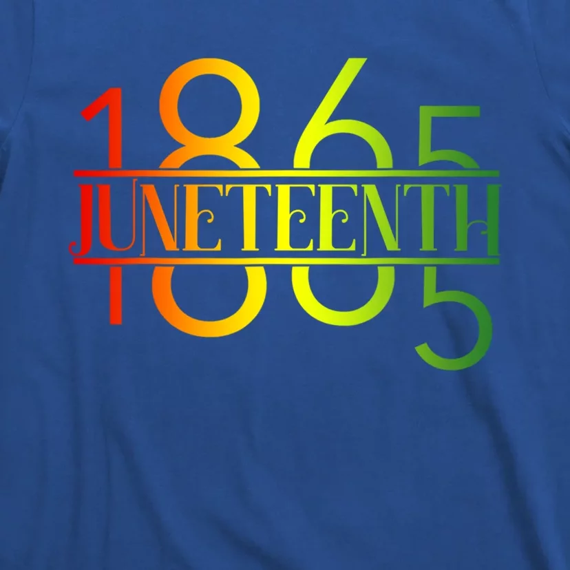 Emancipation Day Is Great With 1865 Juneteenth Flag Apparel Gift T-Shirt