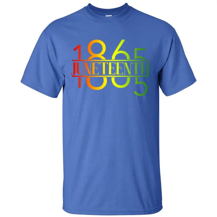 Emancipation Day Is Great With 1865 Juneteenth Flag Apparel Gift Tall T-Shirt