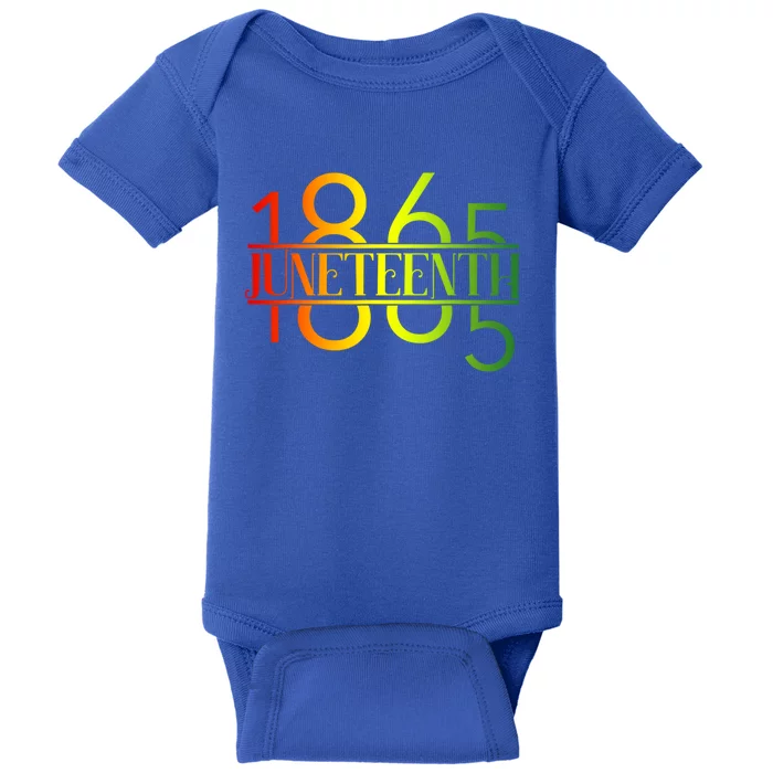 Emancipation Day Is Great With 1865 Juneteenth Flag Apparel Gift Baby Bodysuit