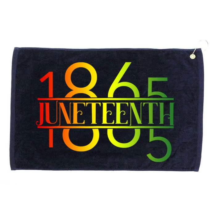 Emancipation Day Is Great With 1865 Juneteenth Flag Apparel Gift Grommeted Golf Towel