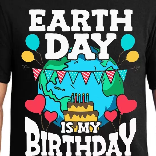 Earth Day Is My Birthday Party Holiday Celebrant Cake Pajama Set