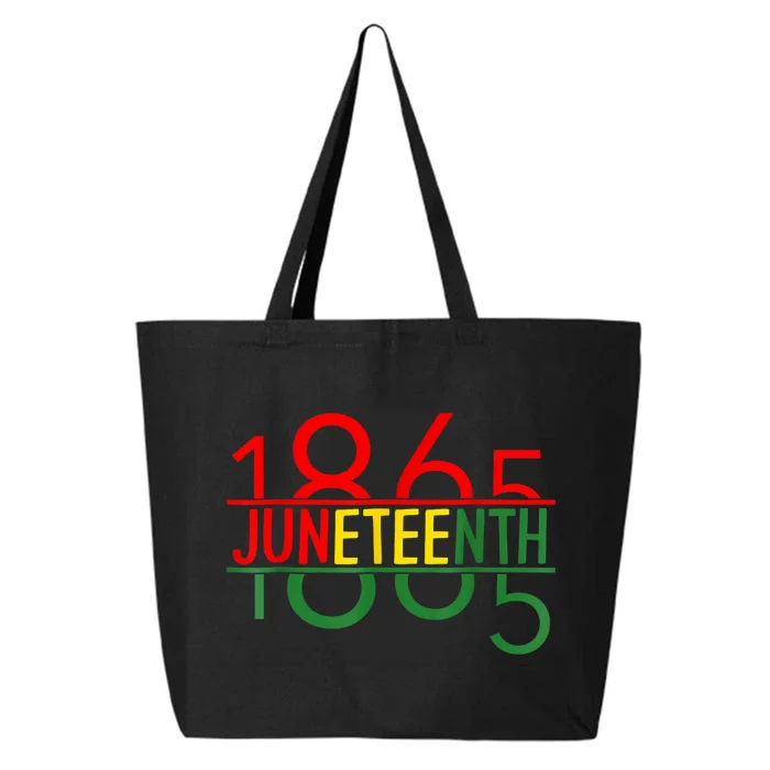 Emancipation Day Is Great With 1865 Juneteenth Flag Apparel 25L Jumbo Tote