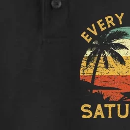 Every Day Is Saturday Funny Retirement Retired Dry Zone Grid Performance Polo