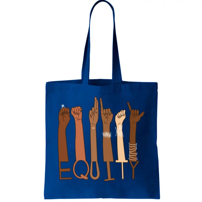 Equity Diversity Inclusive Asl Hands For Equality Gift Tote Bag