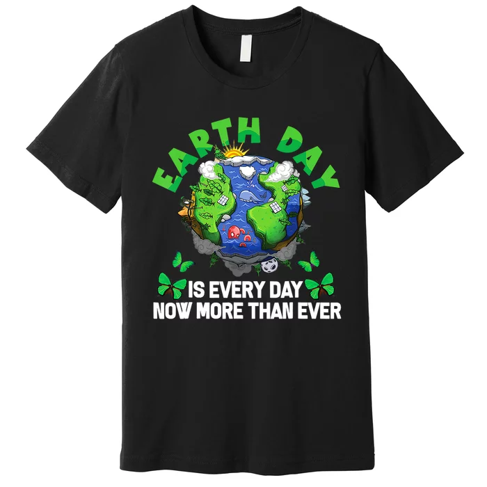 Earth Day Is Every Day Planet Butterfly Environment Premium T-Shirt