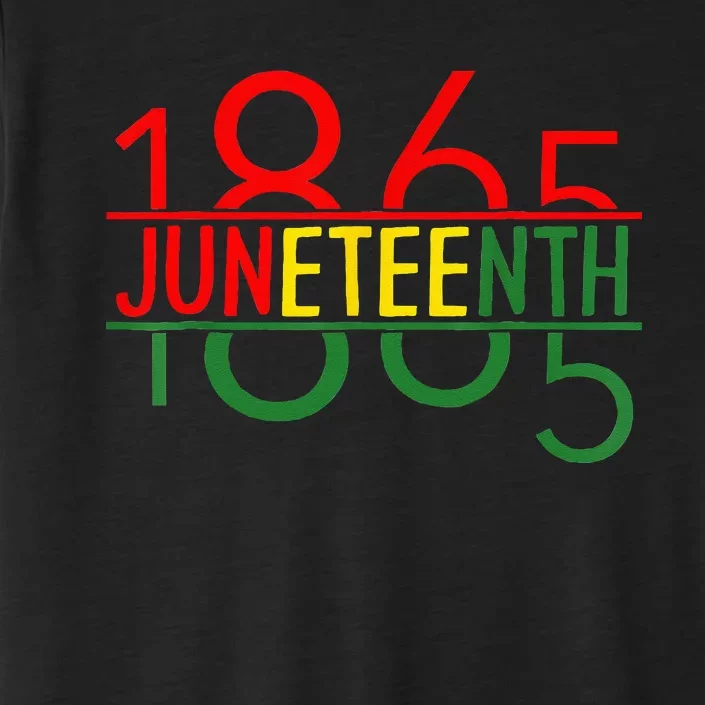 Emancipation Day is great with 1865 Juneteenth flag ChromaSoft Performance T-Shirt