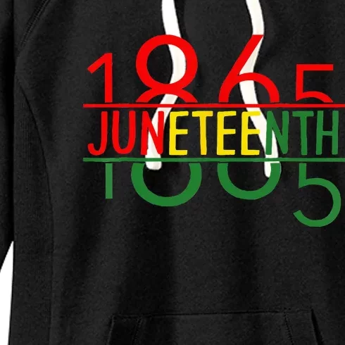 Emancipation Day is great with 1865 Juneteenth flag Women's Fleece Hoodie