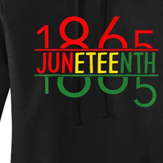 Emancipation Day is great with 1865 Juneteenth flag Women's Pullover Hoodie