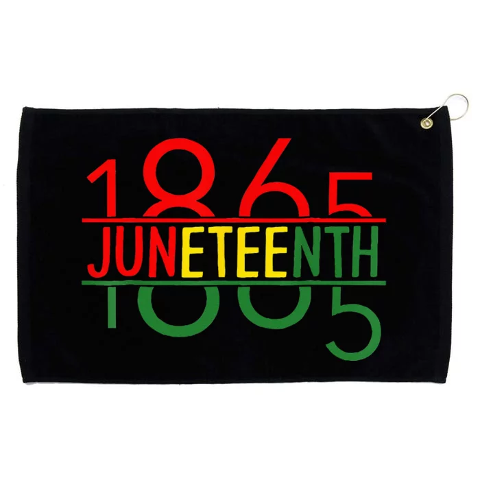 Emancipation Day is great with 1865 Juneteenth flag Grommeted Golf Towel