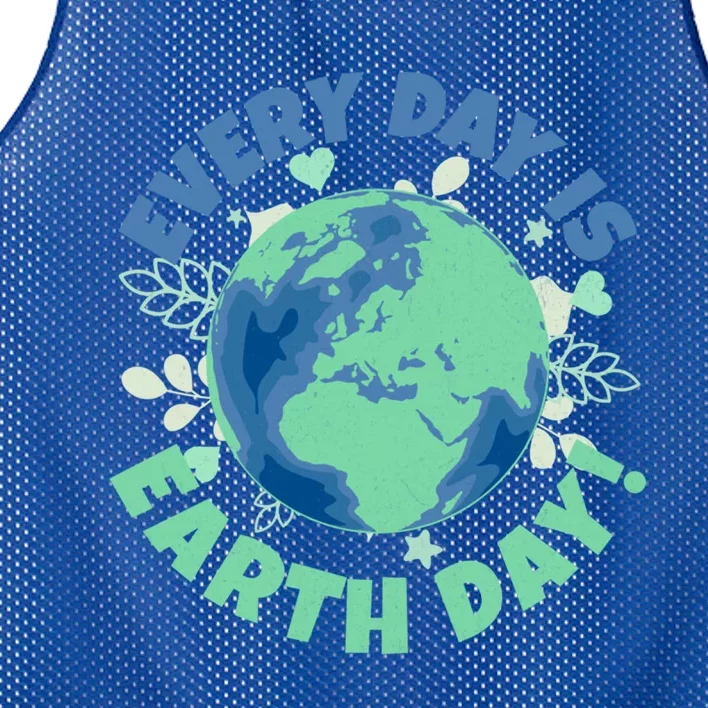 Every Day Is Earth Day Environtal Climate Change Activist Gift Mesh Reversible Basketball Jersey Tank