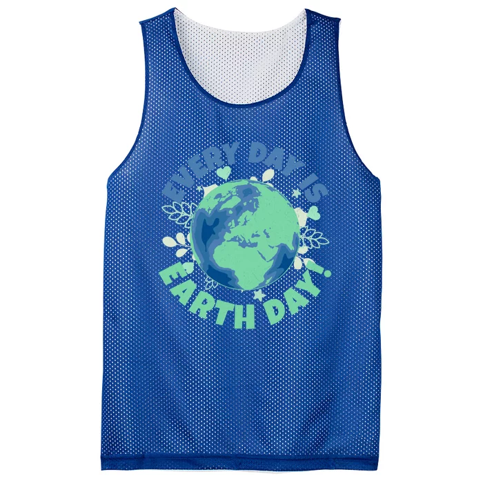 Every Day Is Earth Day Environtal Climate Change Activist Gift Mesh Reversible Basketball Jersey Tank