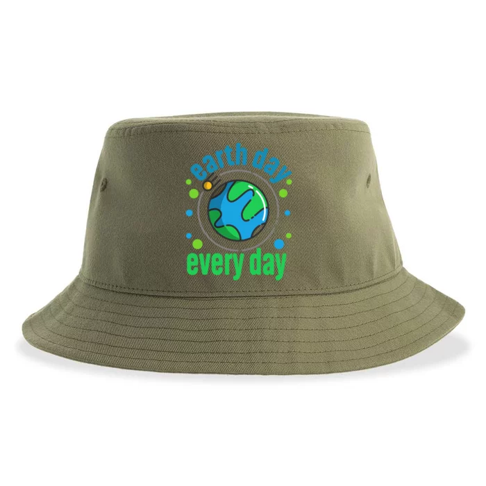 Earth Day Is Everyday Happy Earth Day Great Gift Sustainable Bucket Hat