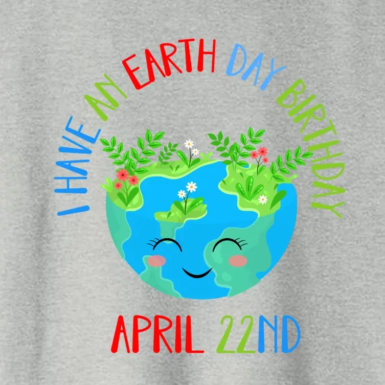 Earth Day Is My Birthday Pro Environt Birthday Party Gift Women's Crop Top Tee