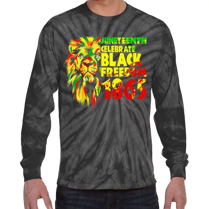 Emancipation Day is great with 1865 Juneteenth Celebrate day Tie-Dye Long Sleeve Shirt