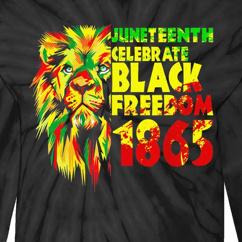 Emancipation Day is great with 1865 Juneteenth Celebrate day Tie-Dye Long Sleeve Shirt