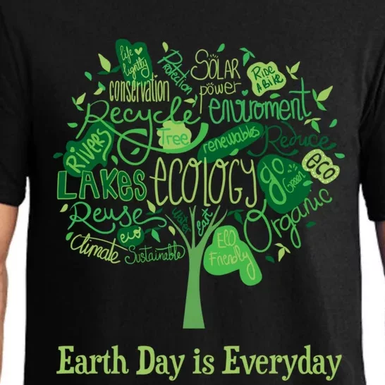 Earth Day Is Everyday Global Warming And Climate Graphic Gift Pajama Set