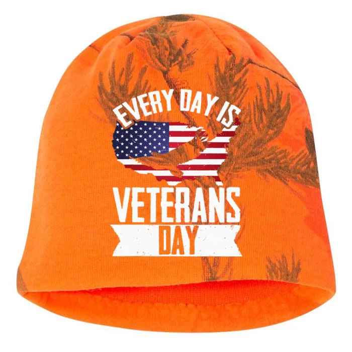 Every Day Is Veteran Day Patriotic Veterans Day Kati - Camo Knit Beanie