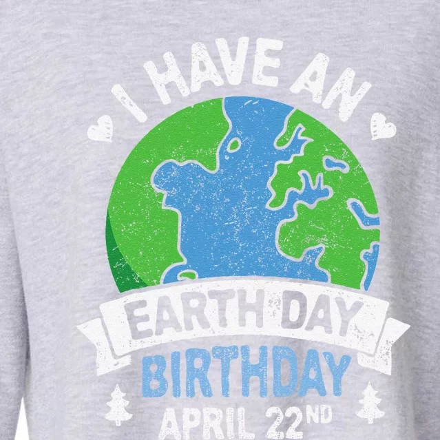 Earth Day Is My Birthday Pro Environment Party April Cropped Pullover Crew