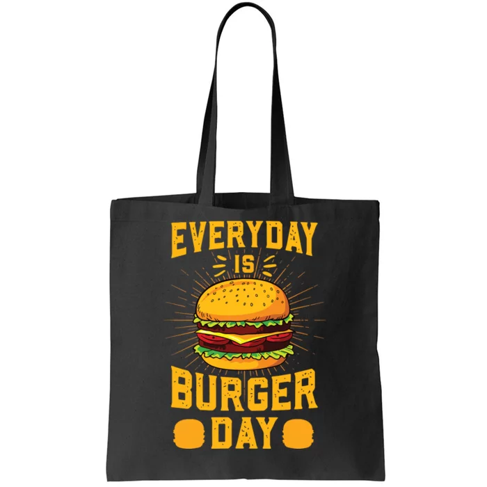 Every Day Is Burger Day BBQ Hamburger Fast Food Tote Bag | TeeShirtPalace