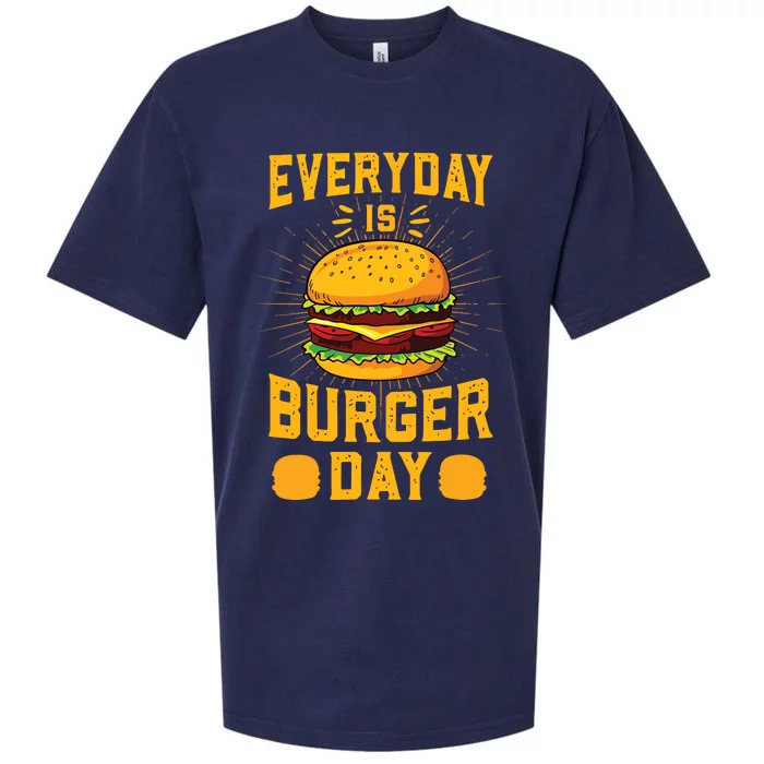 Every Day Is Burger Day BBQ Hamburger Fast Food Sueded Cloud Jersey T-Shirt