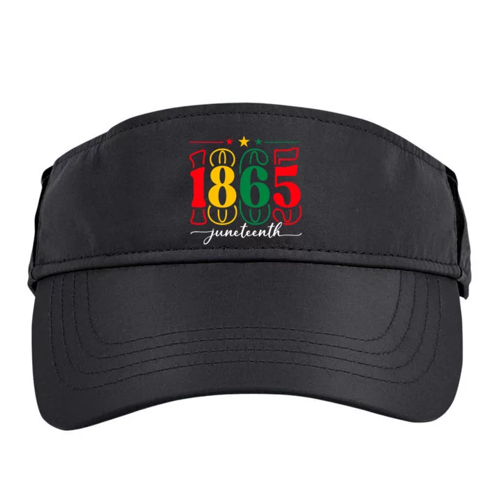 Emancipation Day Is Great With 1865 Juneteenth Flag Apparel Adult Drive Performance Visor