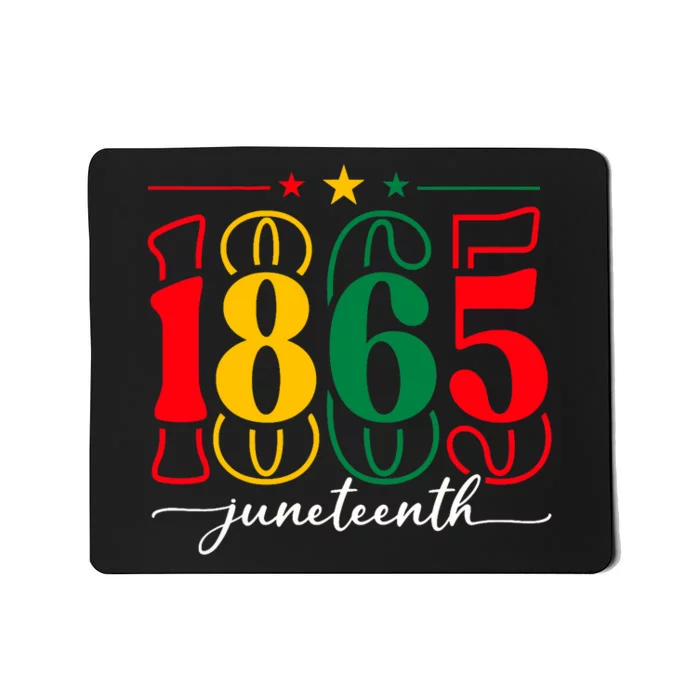 Emancipation Day Is Great With 1865 Juneteenth Flag Apparel Mousepad