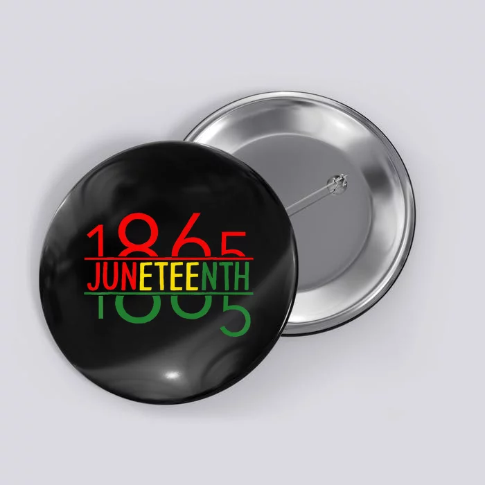 Emancipation Day Is Great With 1865 Juneteenth Flag Apparel Button